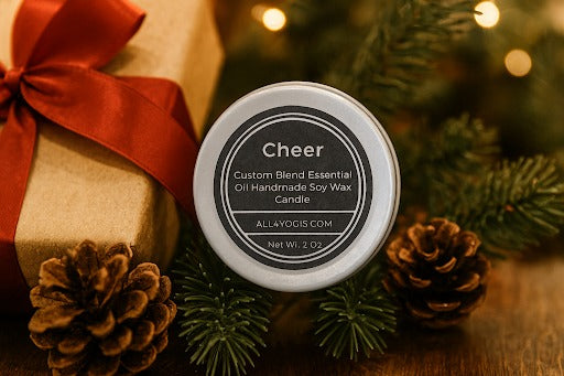 The Power of Fragrance in Your Home (Starting with a Free 2oz Candle) - Cheer custom blend essential oil soy wax candle.