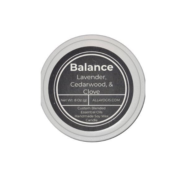 Balance  8oz Tin Candle